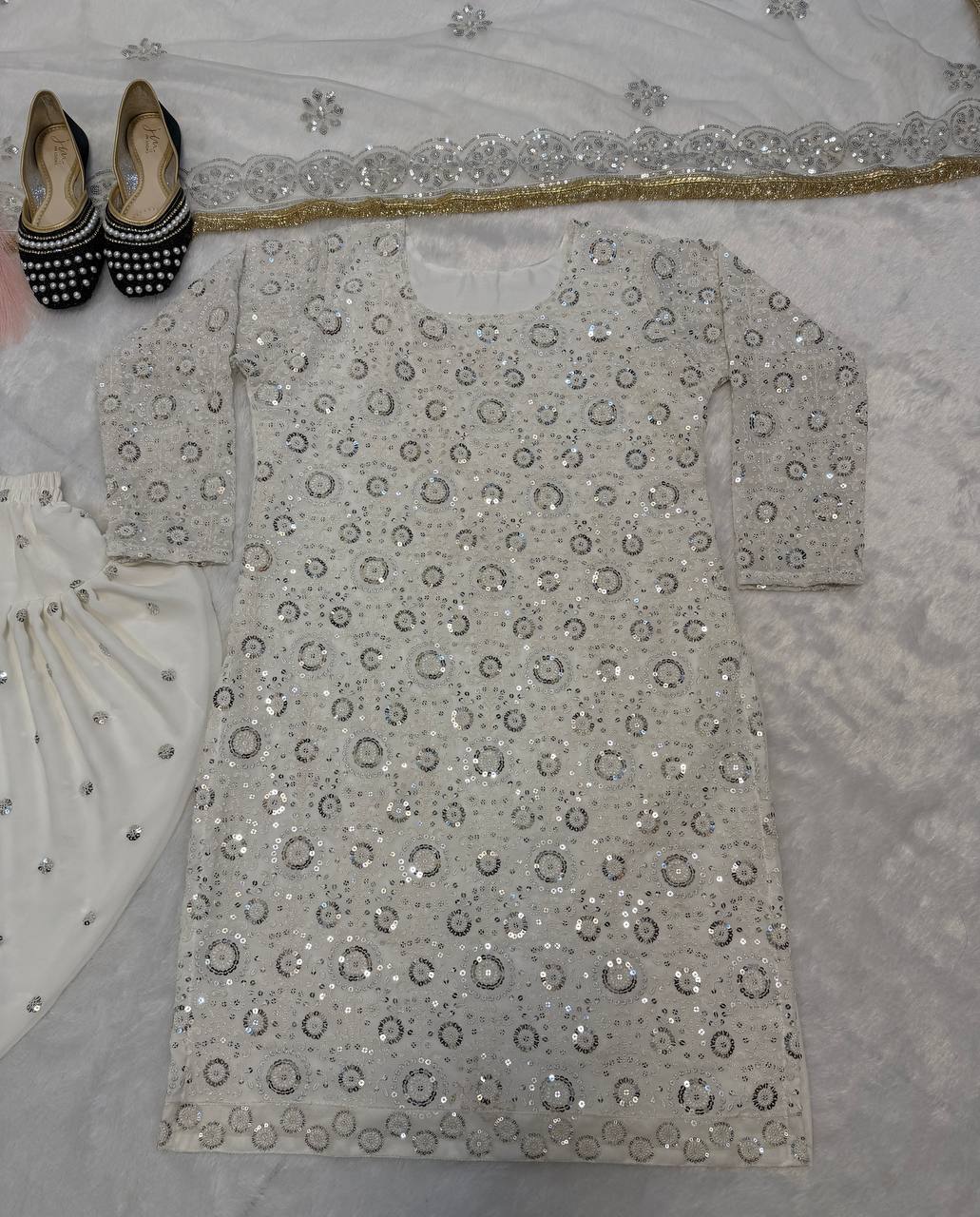 Deep Onyx Embroidered Festive Suit